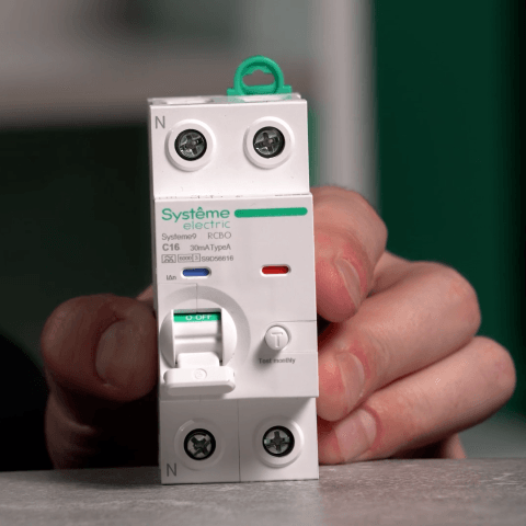 Индикация срабатывания при появлении тока утечки (Vigi)